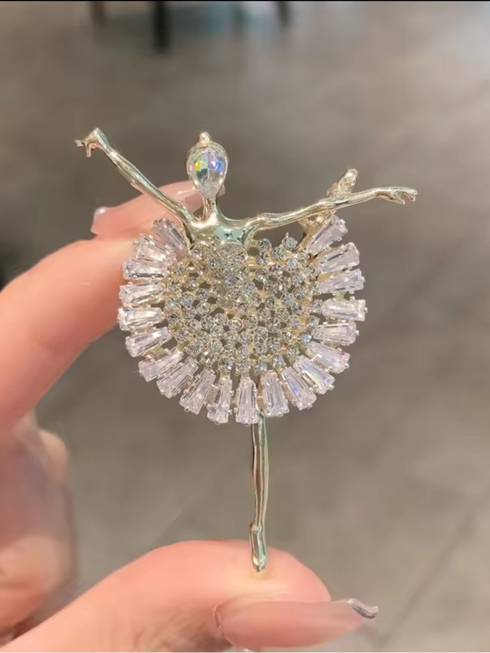 Etoile Crystal Ballerina Brooch